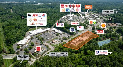 4810 Hope Valley Rd, Durham, NC - Aerial  map view