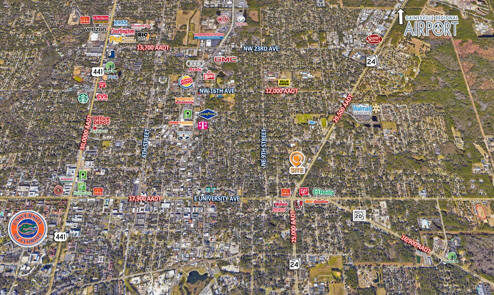 104 NE Waldo Rd, Gainesville, FL à louer - Photo du bâtiment - Image 2 de 2