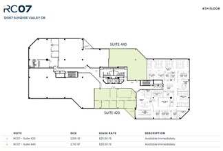 12001 Sunrise Valley Dr, Reston, VA à louer Plan d  tage- Image 1 de 1