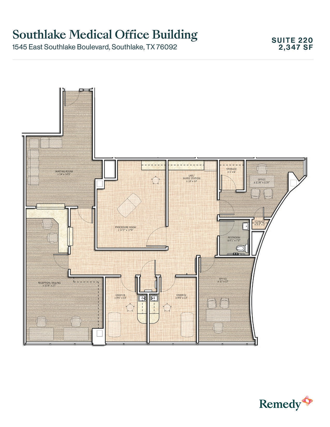 1545 E Southlake Blvd, Southlake, TX for lease Floor Plan- Image 1 of 1