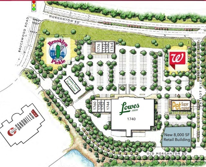 1708 Old Morganton Rd, Southern Pines, NC à louer - Plan de site - Image 2 de 2