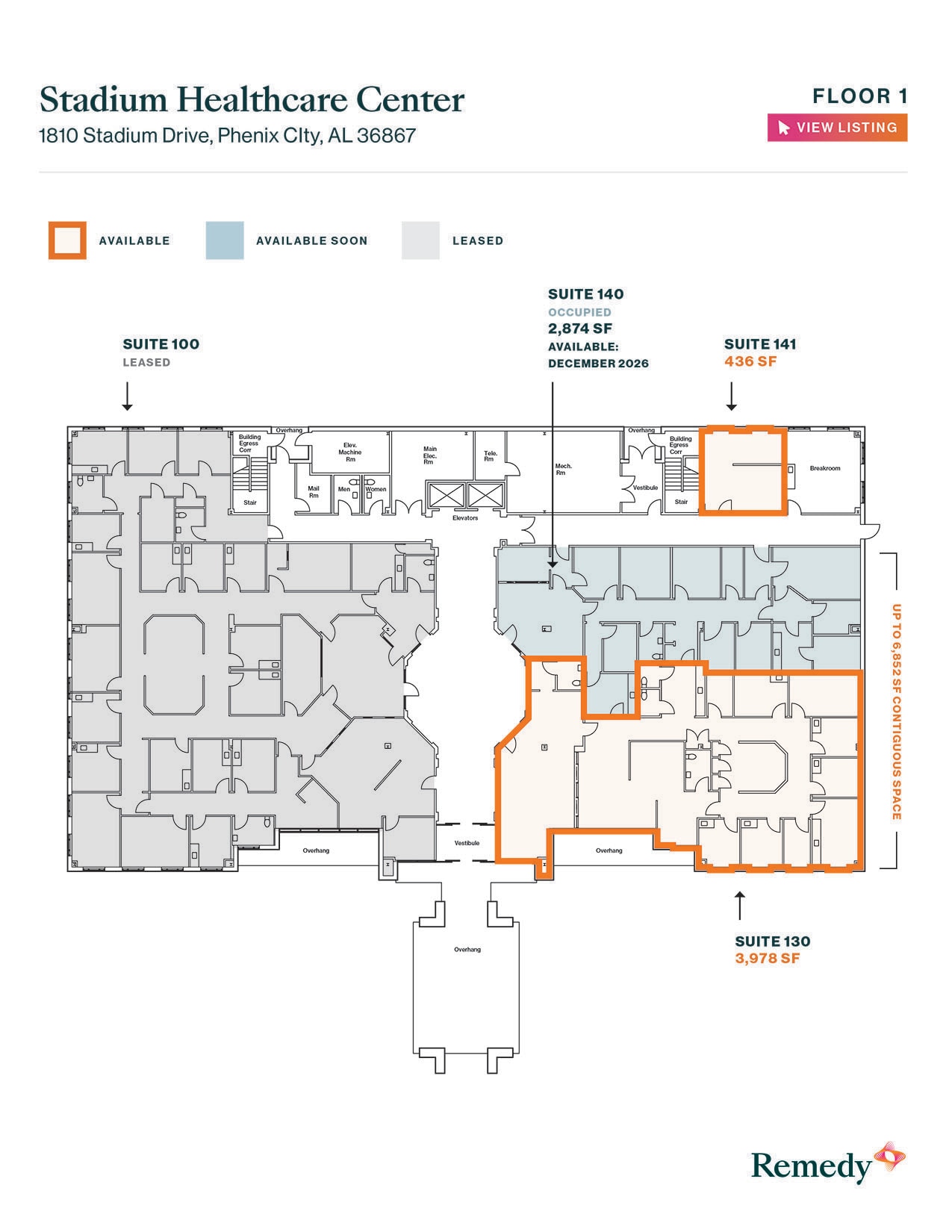 1810 Stadium Dr, Phenix City, AL à louer Plan d’étage- Image 1 de 1
