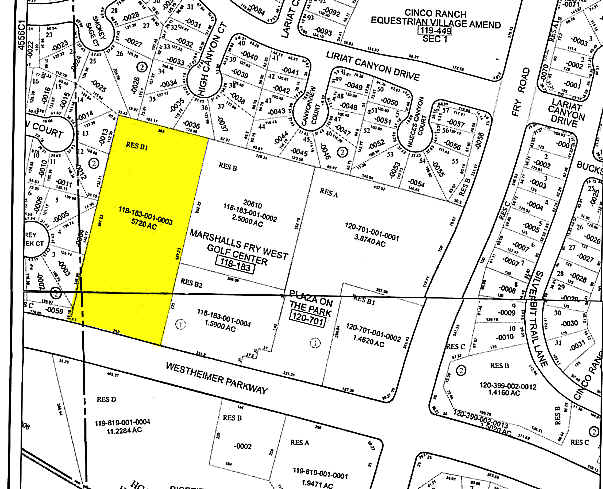 20770 Westheimer Pky, Katy, TX à louer - Plan cadastral - Image 2 de 3