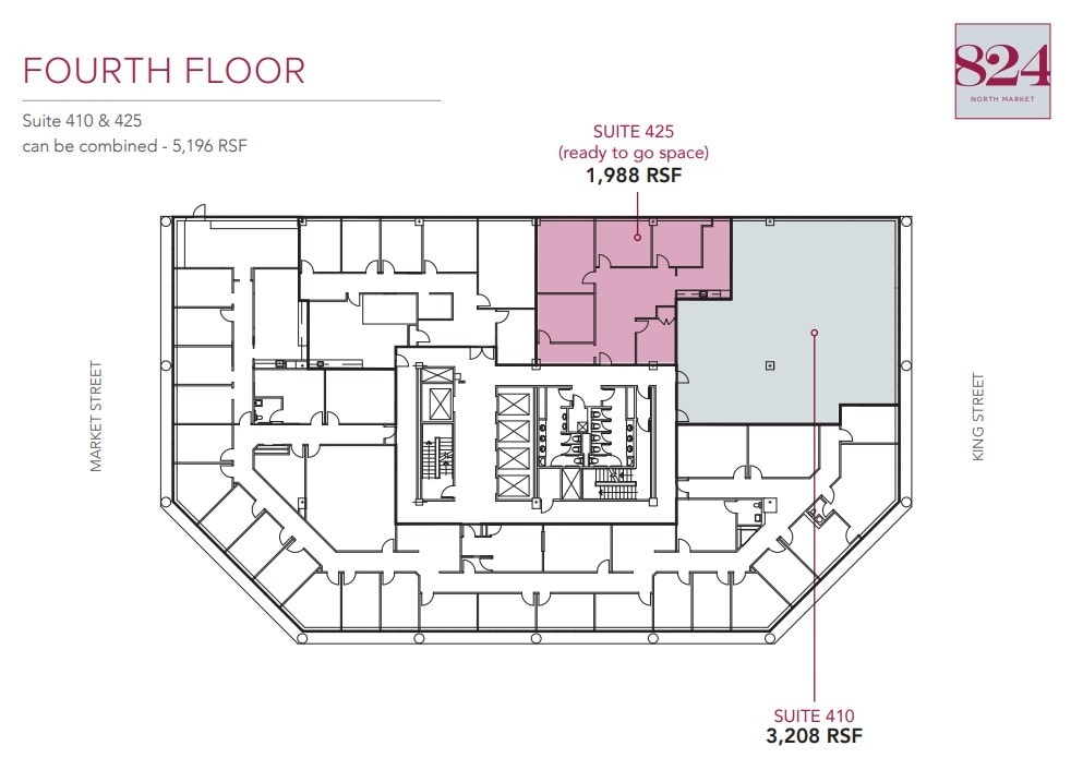 824 N Market St, Wilmington, DE for lease Floor Plan- Image 1 of 1