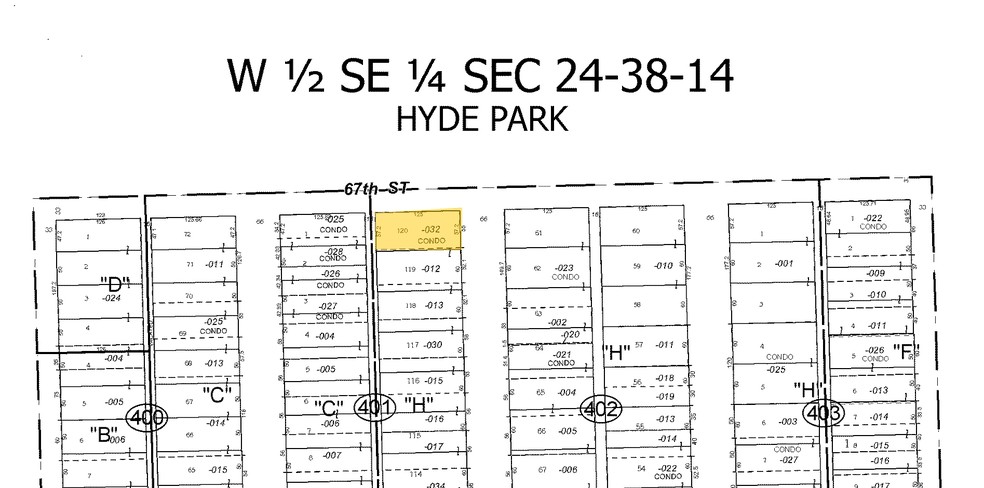 6700 S Clyde Ave, Chicago, IL à vendre - Plan cadastral - Image 2 de 5