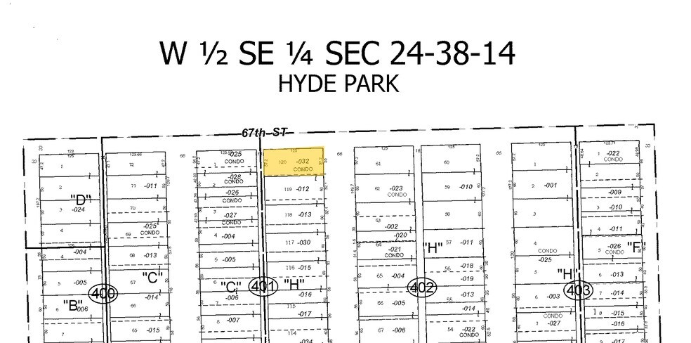 6700 S Clyde Ave, Chicago, IL for sale - Plat Map - Image 2 of 5