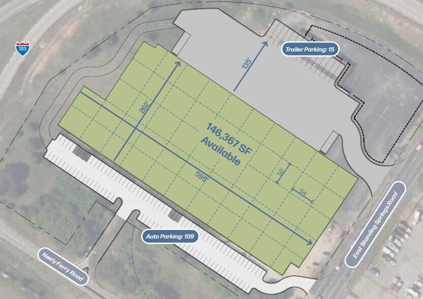 713 E Standing Springs Rd, Simpsonville, SC à louer - Photo du bâtiment - Image 1 de 2