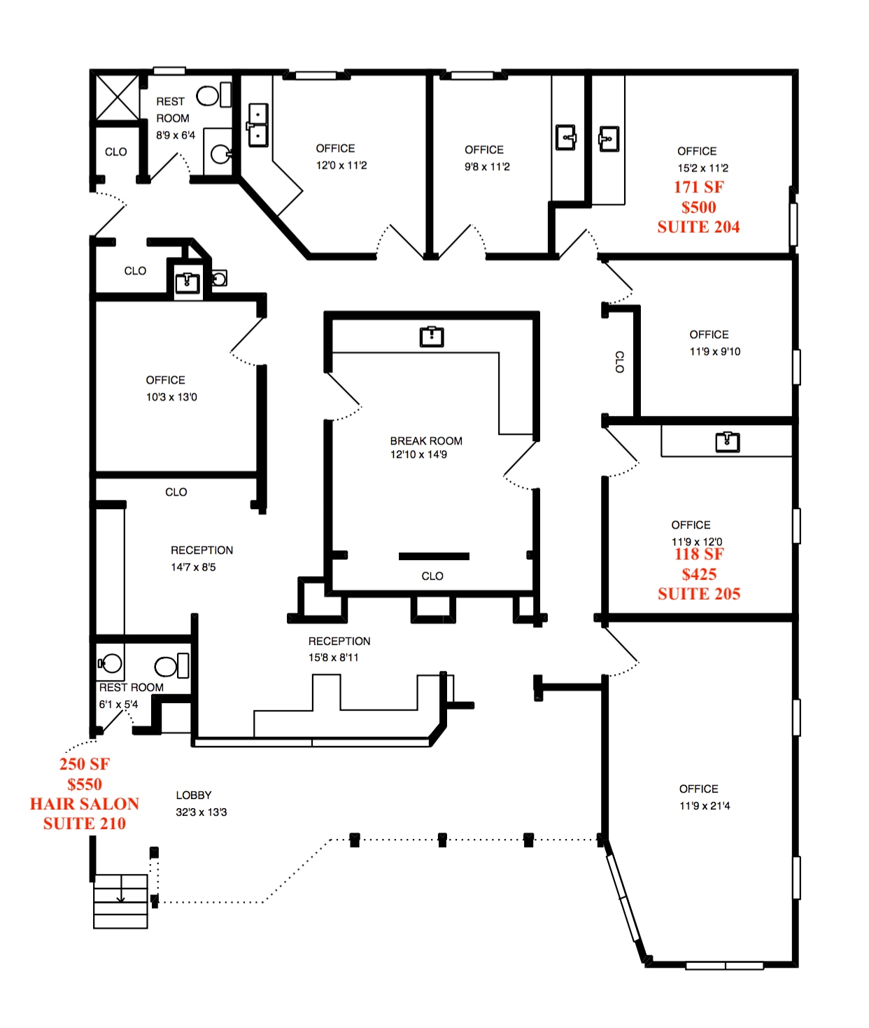 1446 Hover St, Longmont, CO for lease Floor Plan- Image 1 of 1
