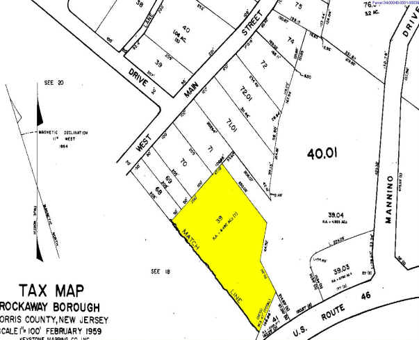 295 US Highway 46, Rockaway, NJ for sale - Plat Map - Image 2 of 12