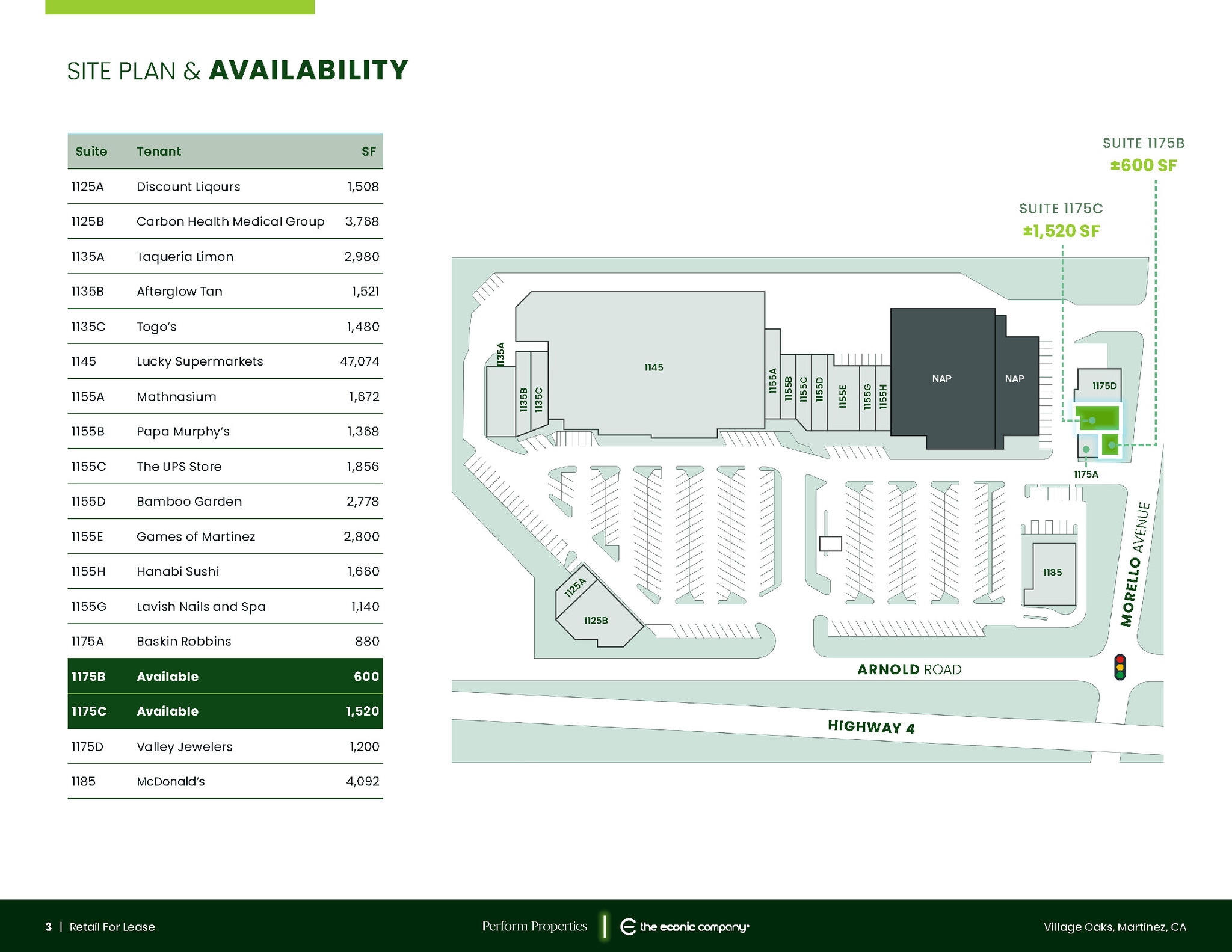 1125-1145 Arnold Dr, Martinez, CA for lease Site Plan- Image 1 of 1