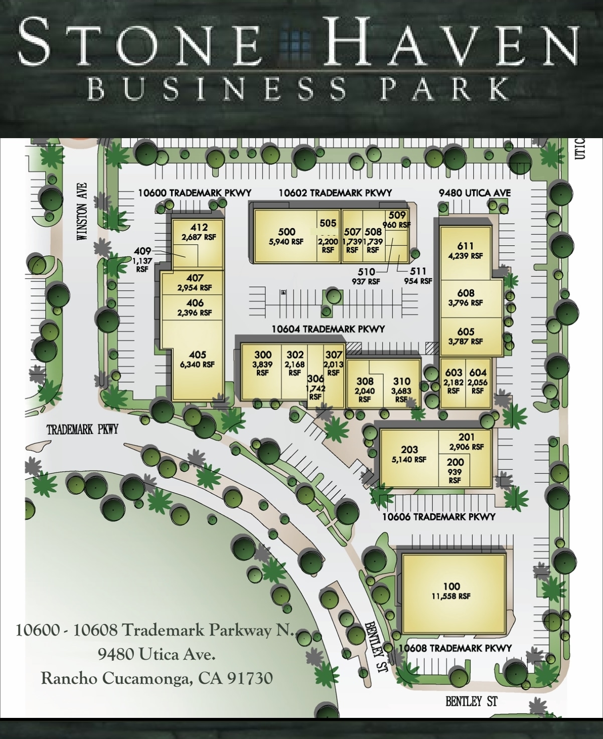 9480 Utica Ave, Rancho Cucamonga, CA for lease Site Plan- Image 1 of 2