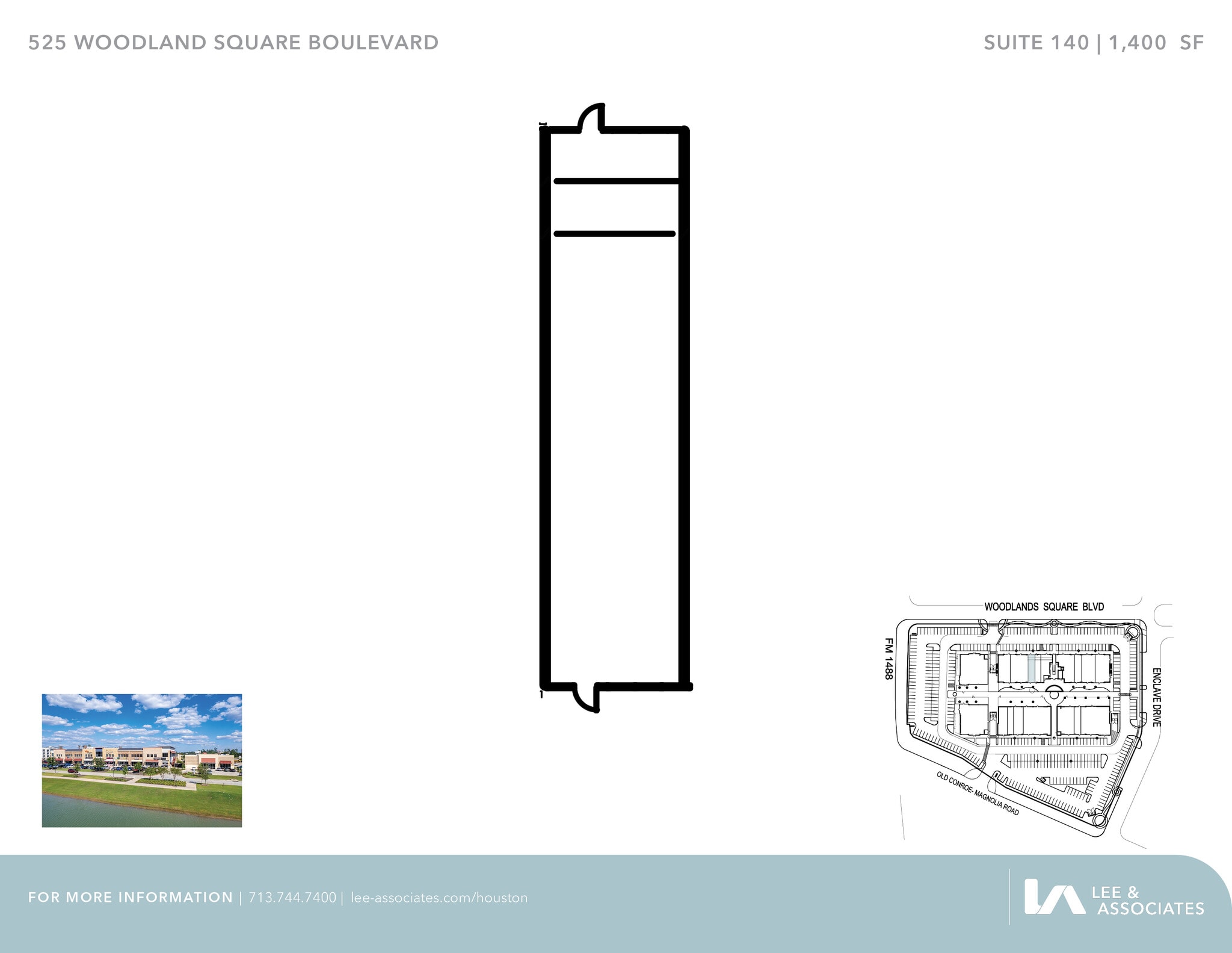 525 Woodland Square Blvd, Conroe, TX for lease Floor Plan- Image 1 of 1