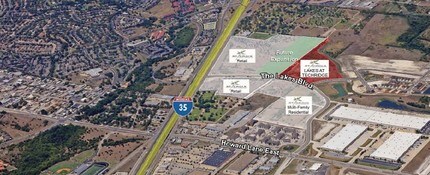 14400 The Lakes Blvd, Pflugerville, TX - AERIAL  map view