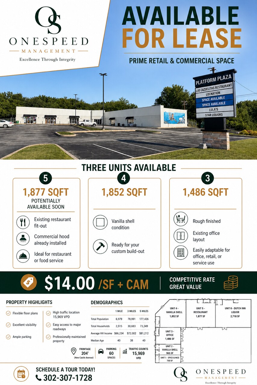 3125 New Castle Ave, New Castle, DE for lease Floor Plan- Image 1 of 5