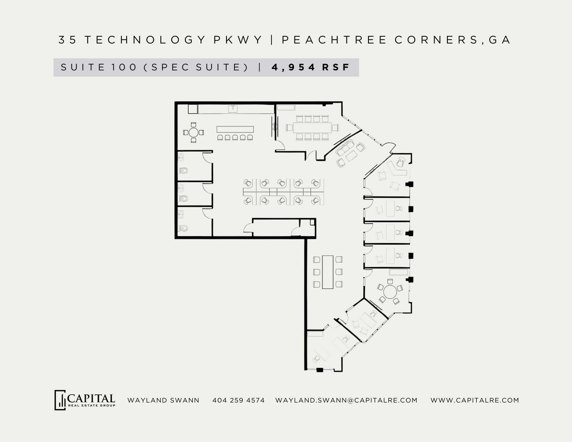 35 Technology Pky S, Peachtree Corners, GA for lease Floor Plan- Image 1 of 1