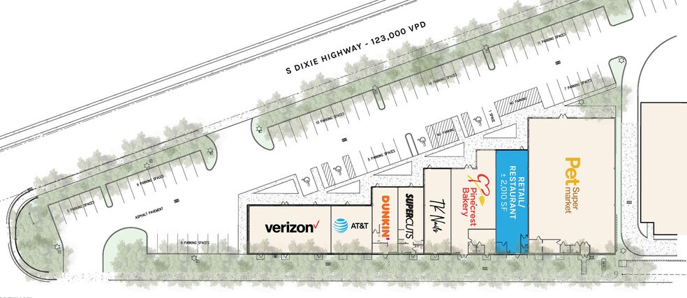 2720 S Dixie Hwy, Miami, FL à louer - Plan de site - Image 3 de 4