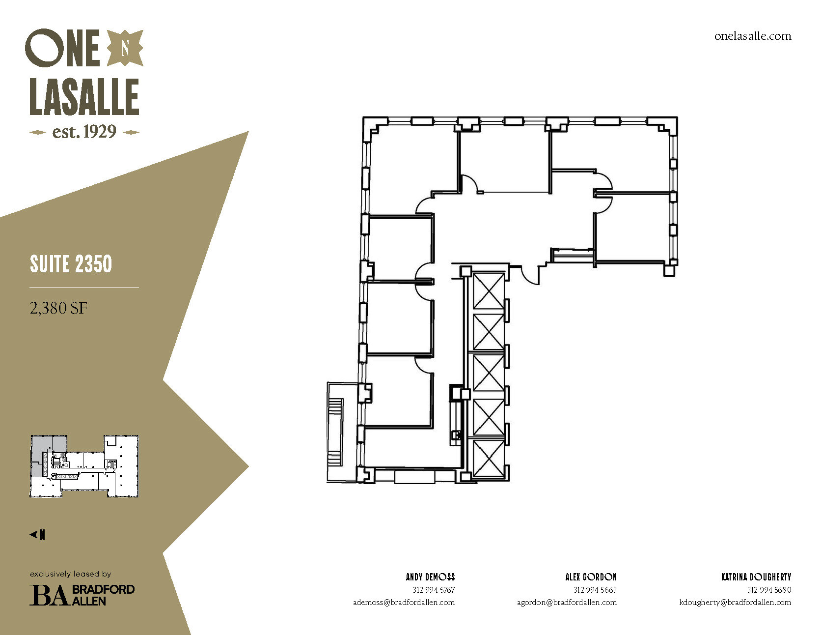 1 N La Salle St, Chicago, IL for lease Floor Plan- Image 1 of 3