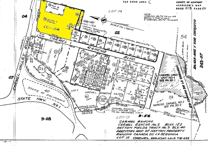 26135 Carmel Rancho Blvd, Carmel, CA à louer - Plan cadastral - Image 2 de 6
