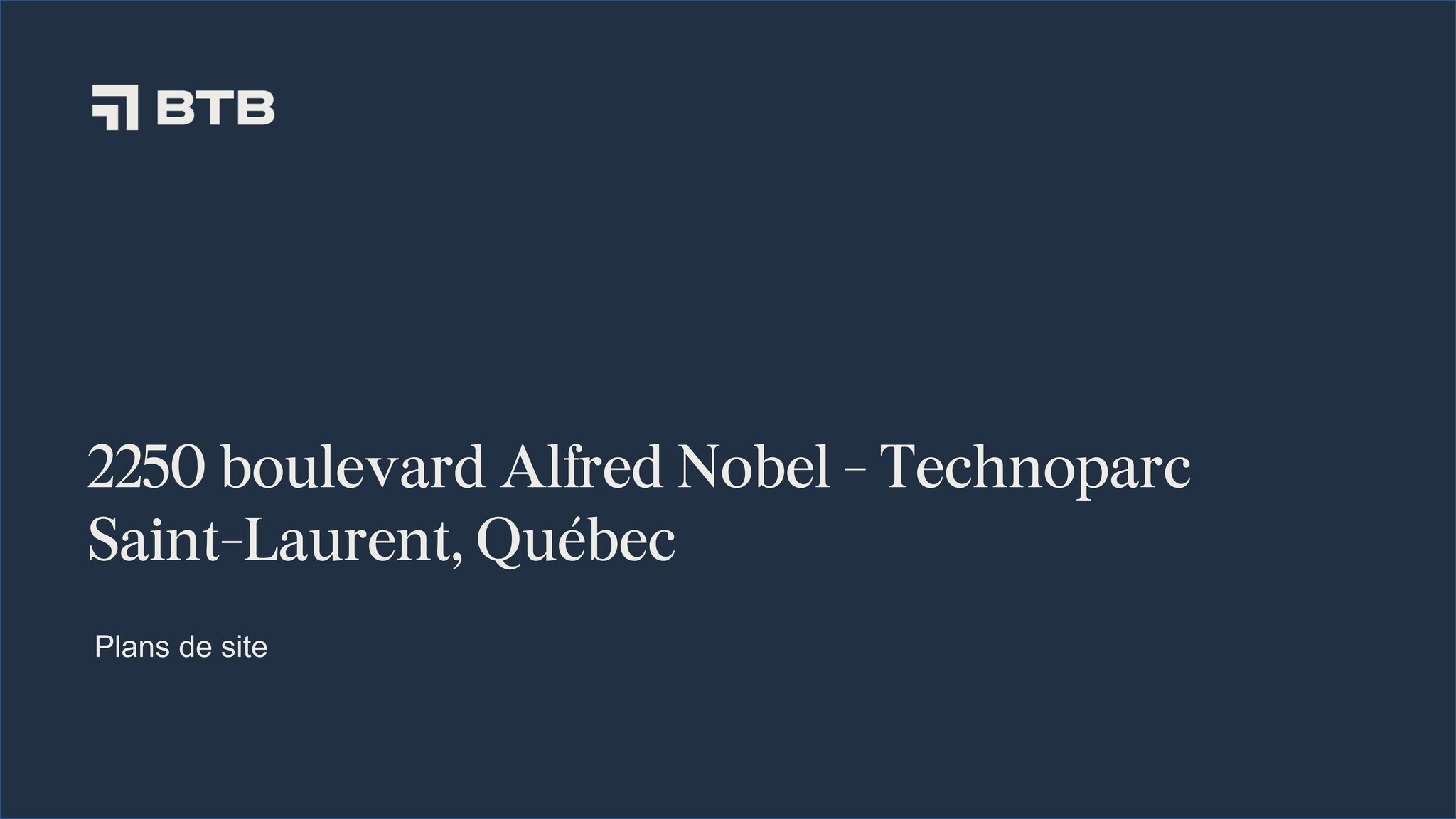 2250 Boul Alfred-Nobel, Montréal, QC for lease Site Plan- Image 1 of 1