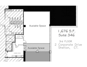 2 Corporate Dr, Shelton, CT à louer Plan d’étage- Image 1 de 1