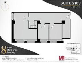 8 S Michigan Ave, Chicago, IL à louer Plan d  tage- Image 1 de 1