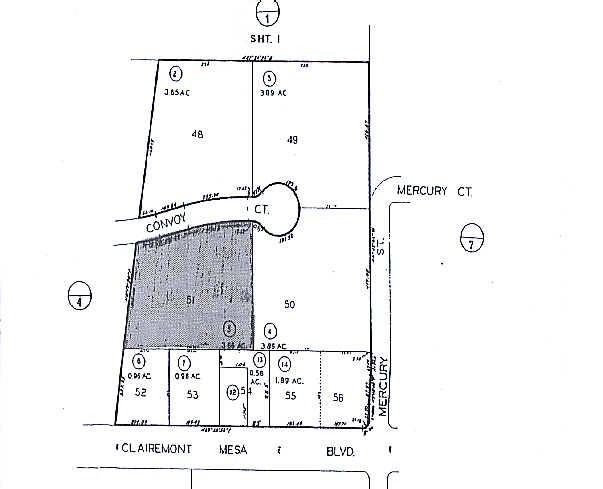 7857 Convoy Ct, San Diego, CA à louer - Plan cadastral - Image 2 de 4