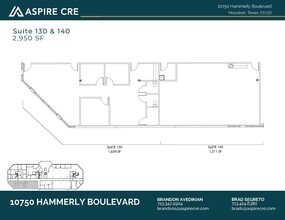 10750 Hammerly Blvd, Houston, TX à louer Plan d’étage- Image 2 de 3