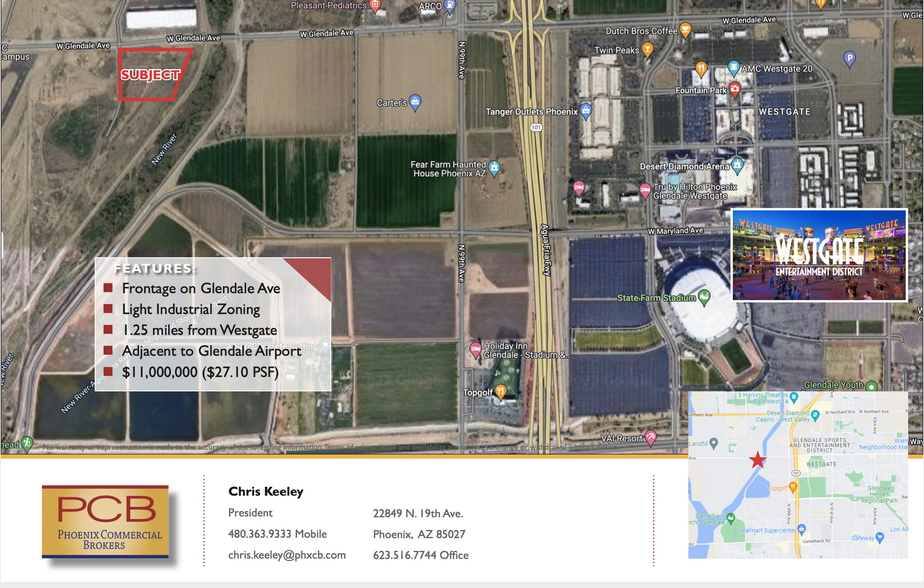 Sec W Glendale Ave & New River Rd, Glendale, AZ à vendre - Plan de site - Image 2 de 4