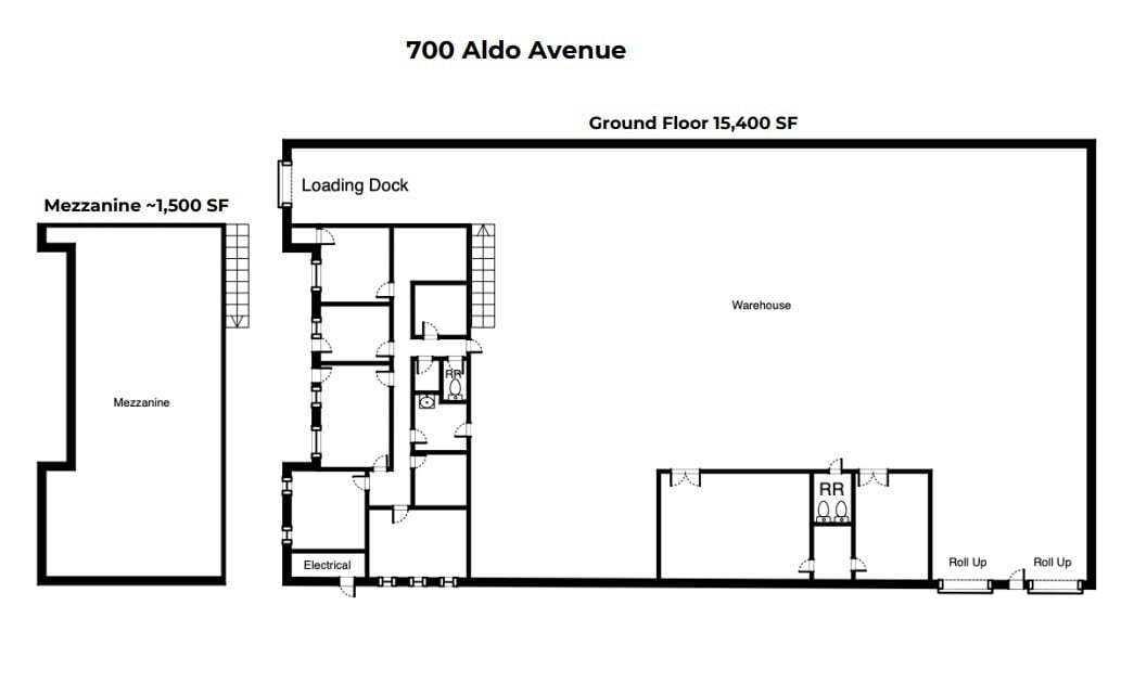 700-722 Aldo Ave, Santa Clara, CA for lease Floor Plan- Image 1 of 1