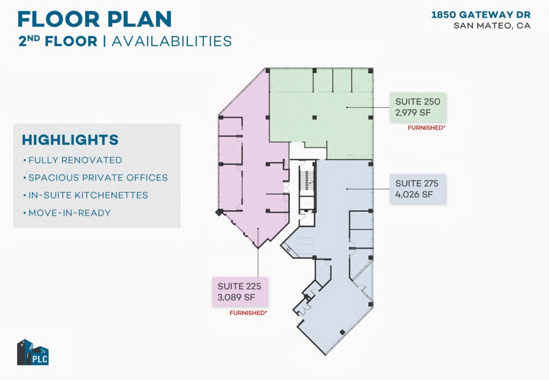 1850 Gateway Dr, San Mateo, CA for lease Floor Plan- Image 1 of 1