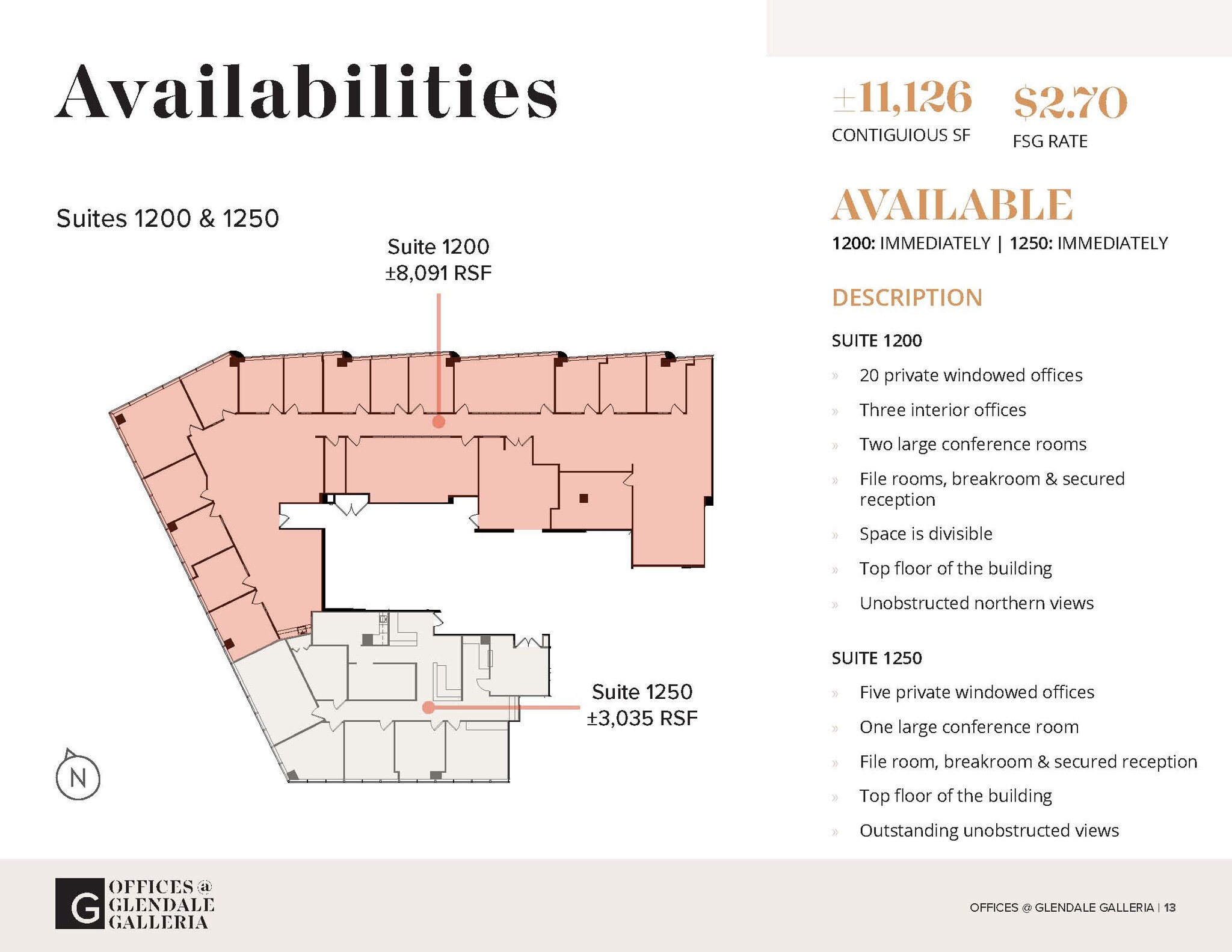 100 W Broadway, Glendale, CA à louer Plan d’étage- Image 1 de 1