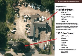Plus de détails pour 138-142 Fisher St, Westborough, MA - Industriel à vendre