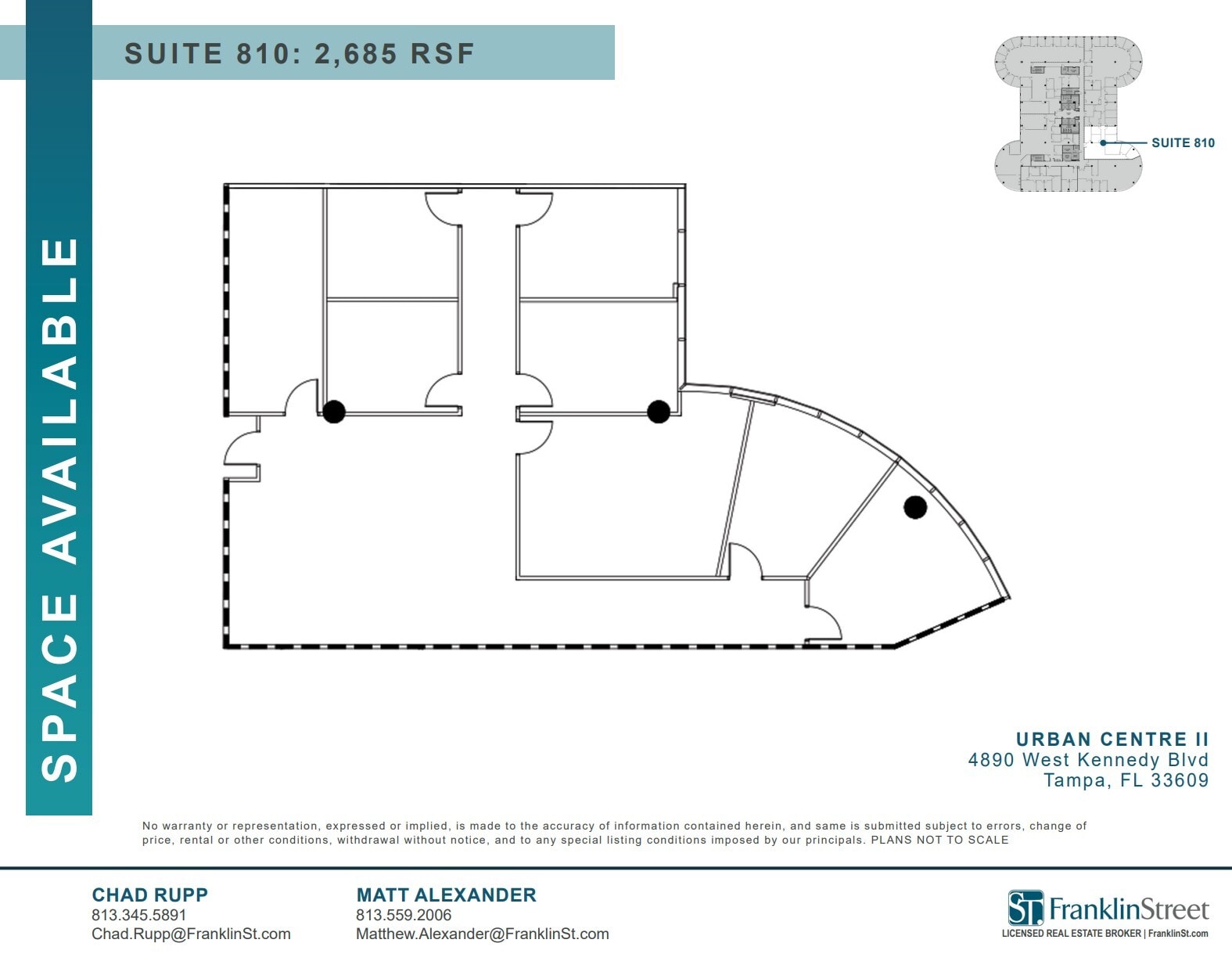 4830 W Kennedy Blvd, Tampa, FL for lease Floor Plan- Image 1 of 1