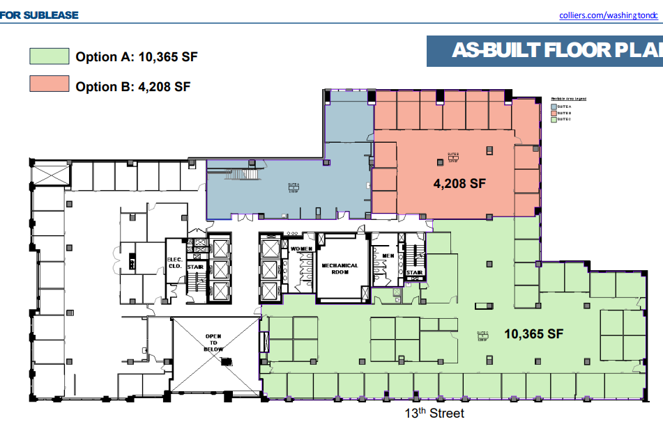 1100 13th St NW, Washington, DC for lease Floor Plan- Image 1 of 23