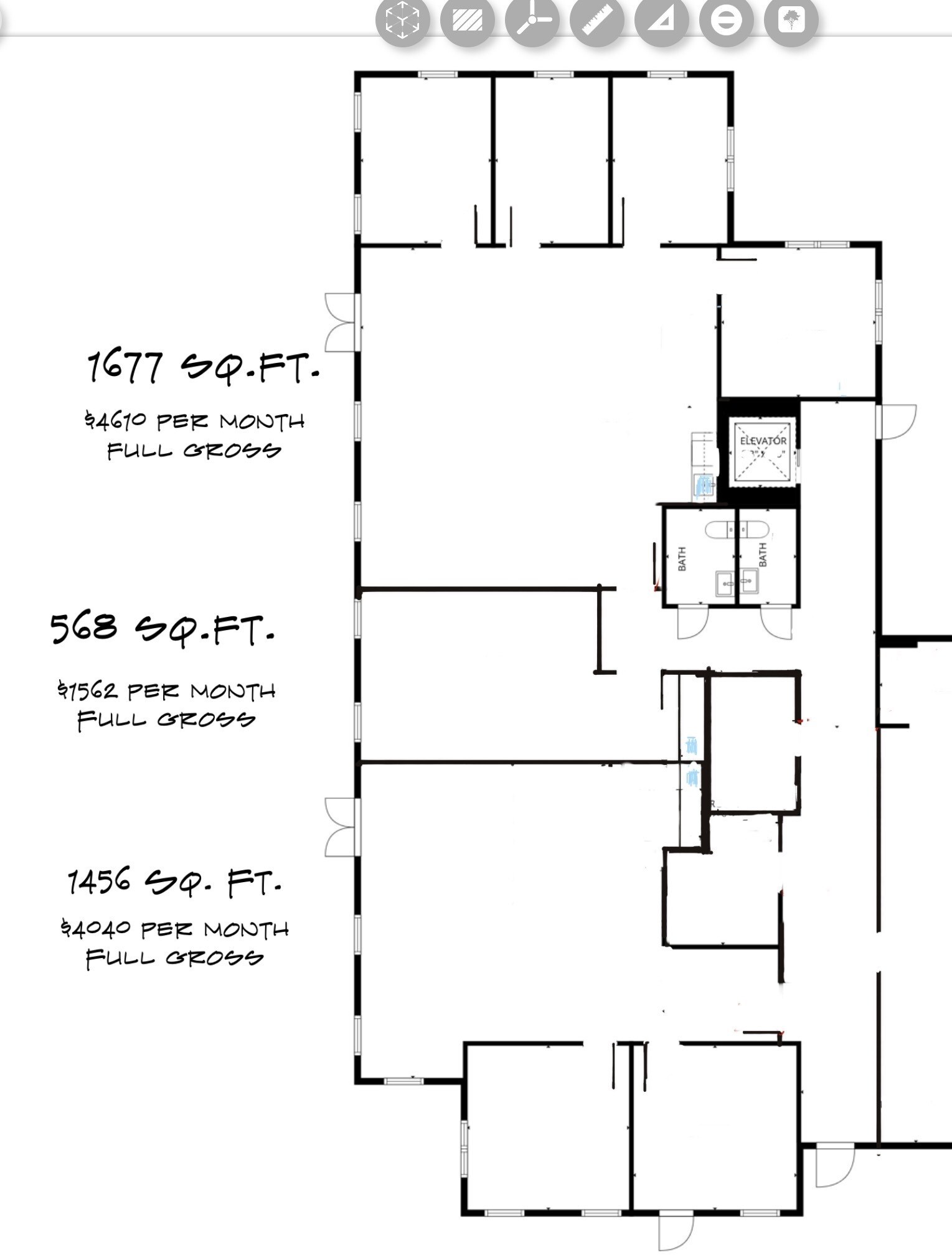 1245 S Military Trl, Deerfield Beach, FL à louer Plan d’étage- Image 1 de 1