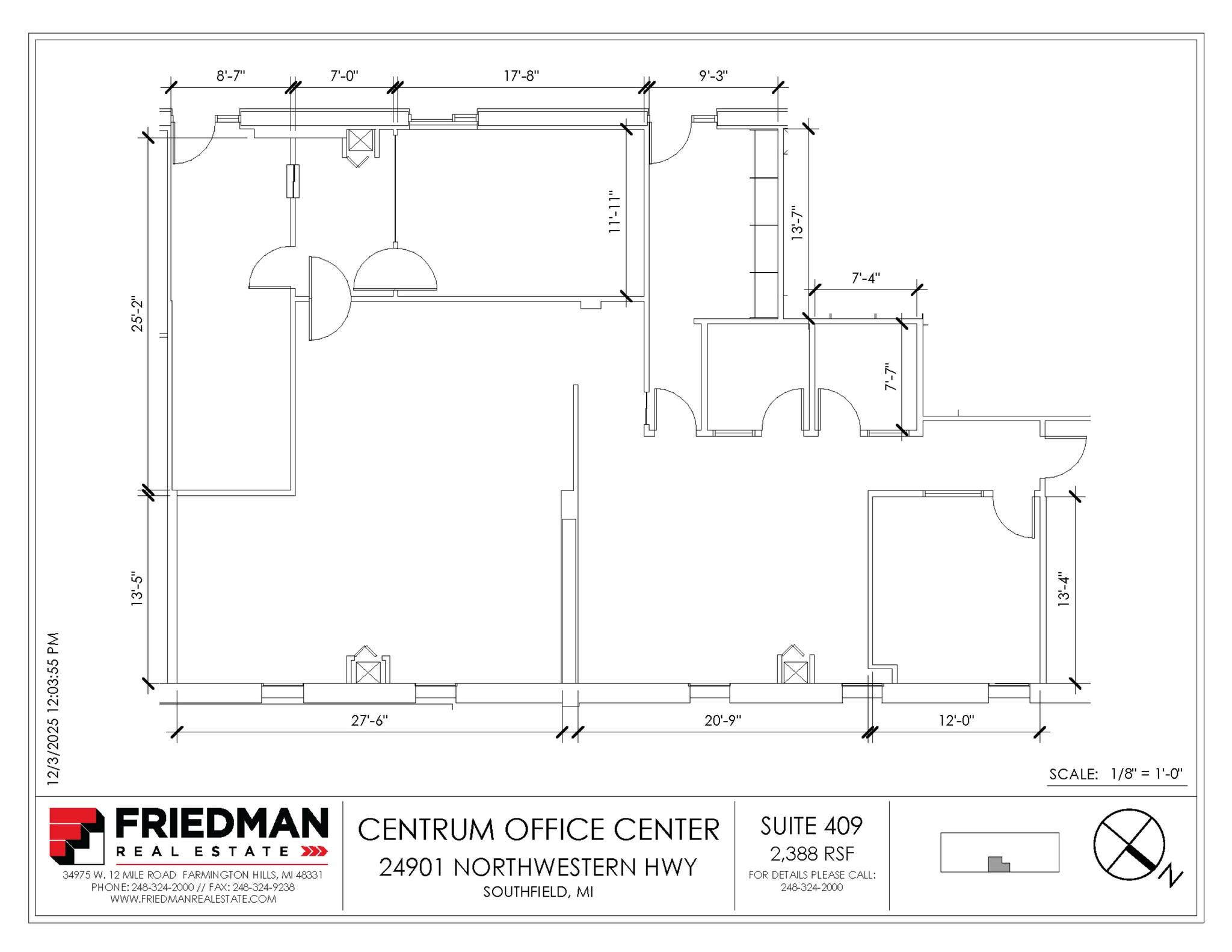 24901 Northwestern Hwy, Southfield, MI for lease Floor Plan- Image 1 of 1