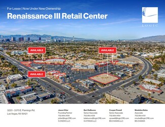 Plus de détails pour 3220-3370 E Flamingo Rd, Las Vegas, NV - Vente au détail à louer