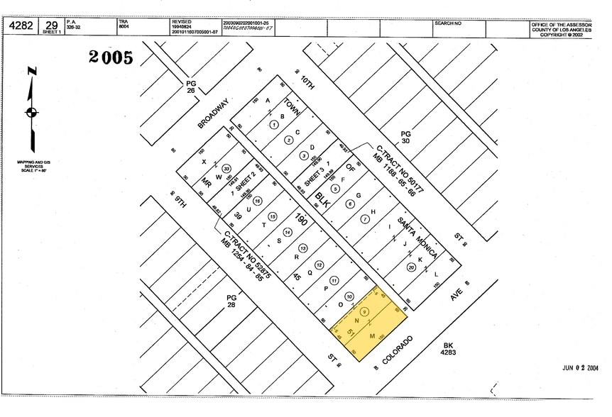903 Colorado Ave, Santa Monica, CA for sale - Plat Map - Image 2 of 3