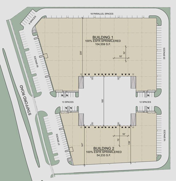 13527 Stafford Rd., Stafford, TX à louer - Plan d’étage - Image 2 de 2