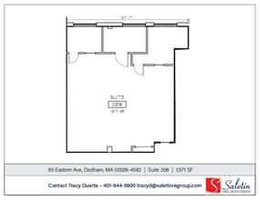 95-105 Eastern Ave, Dedham, MA à louer Plan d’étage- Image 1 de 1