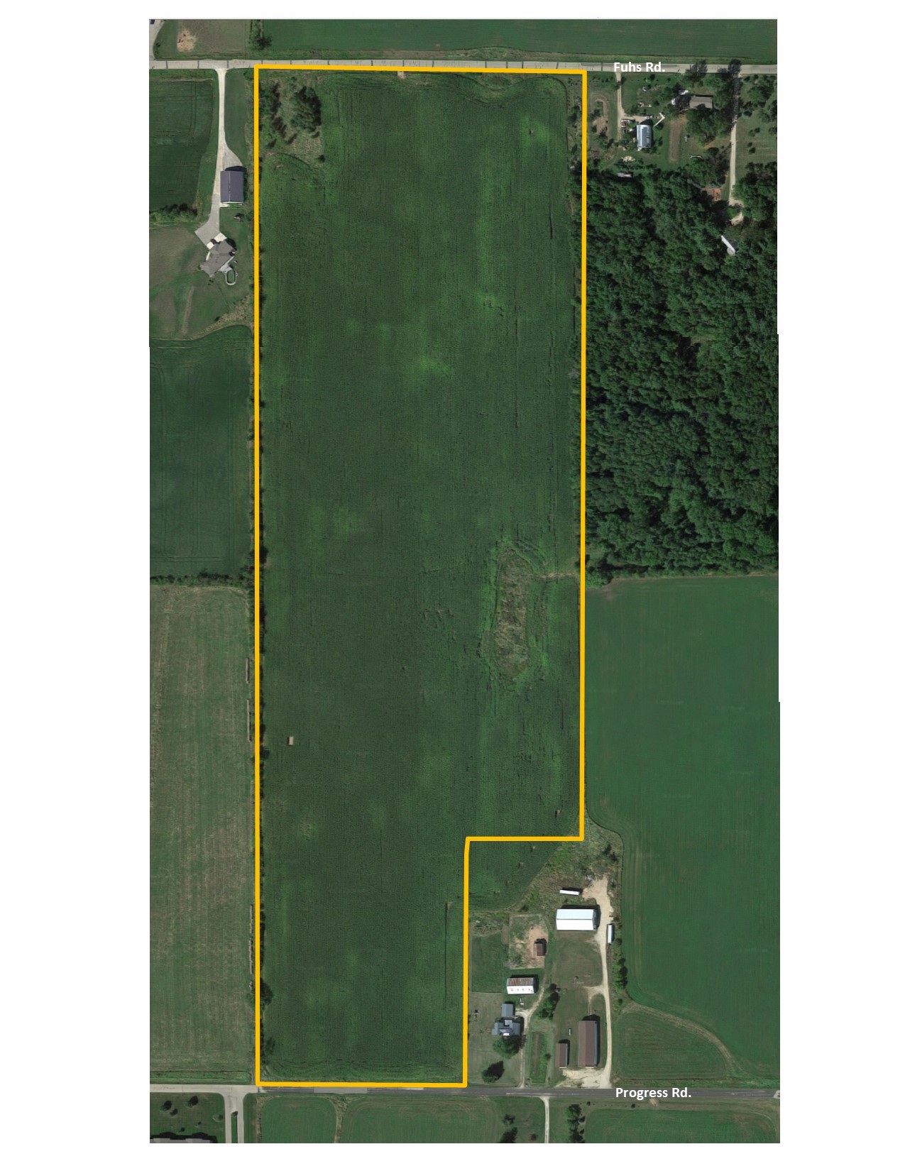 Progress Rd, Manawa, WI for sale Aerial- Image 1 of 1