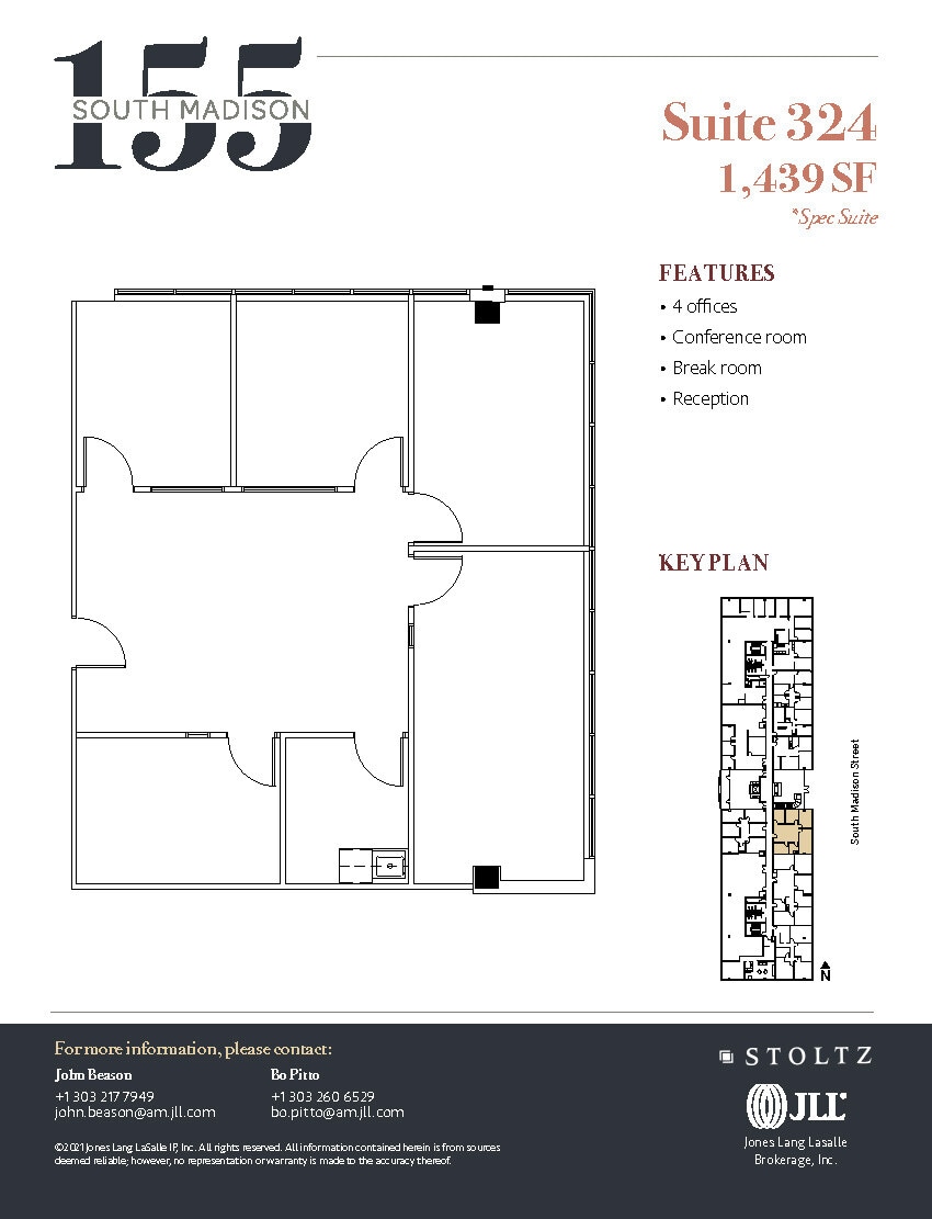 155 S Madison St, Denver, CO à vendre Plan d’étage- Image 1 de 1