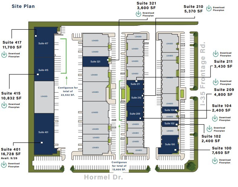 3453 IH-35 N, San Antonio, TX à louer Plan d’étage- Image 1 de 1