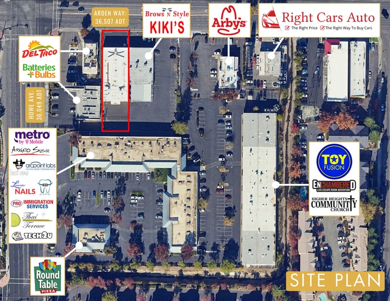 2210 Arden Way, Sacramento, CA à vendre - Photo du bâtiment - Image 3 de 5