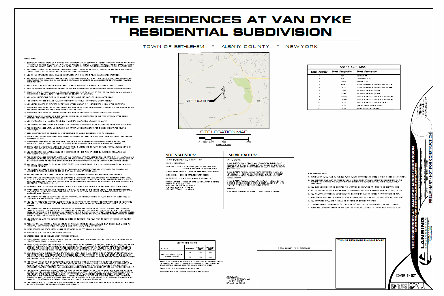193 Van Dyke Rd, Delmar, NY à vendre Plan cadastral- Image 1 de 7