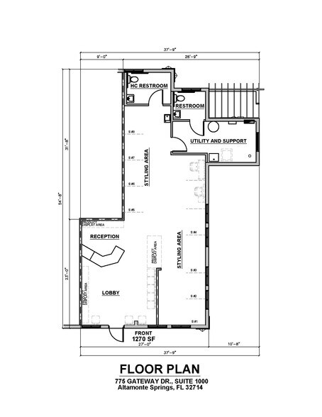 775 Gateway Dr, Altamonte Springs, FL à louer - Plan d’étage type - Image 3 de 3