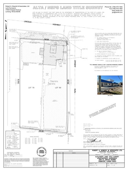 7905 W Lincoln Hwy, Frankfort, IL for sale - Site Plan - Image 2 of 2