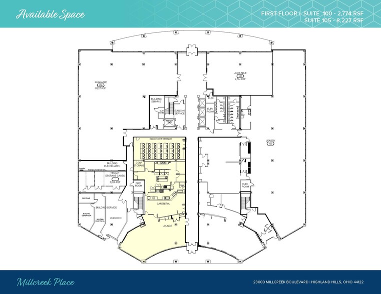 23000 Millcreek Blvd, Highland Hills, OH à louer - Plan d’étage - Image 2 de 10