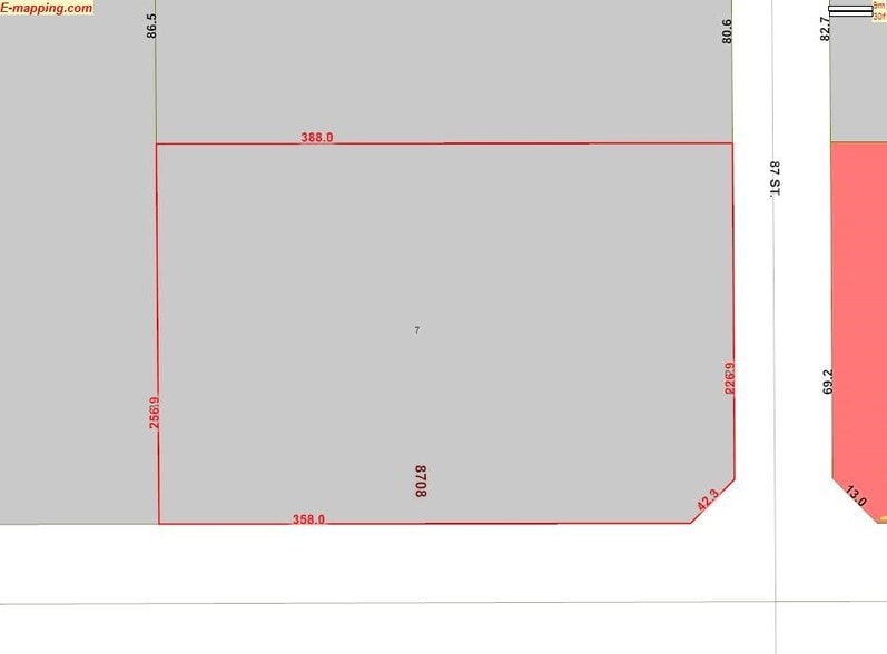 8708-8722 51 Av NW, Edmonton, AB à louer - Plan cadastral - Image 2 de 8