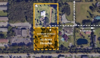 Plus de détails pour Outdoor Storage Off North Haverhill, West Palm Beach, FL - Terrain à louer